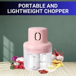 Chopper (Electric Rechargeable Chopper) for Kitchen Vegetable Garlic Onion C33 Electric Vegetable & Fruit Chopper-image-31