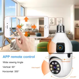 Bzrqx AI Smart 360° Wireless Surveillance Camera with Auto Motion Tracking and Audio Security Camera image 4