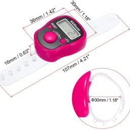 degno LED Light Digital tasbih electronic finger counter with box jaap countng Digital Tally Counter image 5