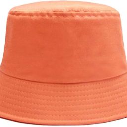 Missby Unisex Cotton Packable Beach Bucket Sun Hat (Orange)-image-65