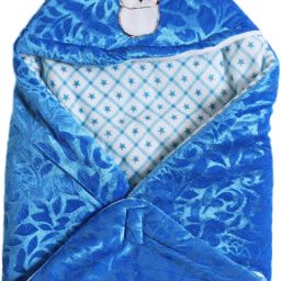 Self Design Single Hooded Baby Blanket for AC Room-image-79