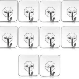 Adhesive Wall Hooks for Nail Free Strong Stainless Steel Grip PINX10.147 Swivel Hook 10-image-43