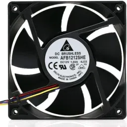 Electronic Spices AFB1212SHE Fan 12V 1.60A 120×38mm 4-wire/4-pin High Air Volume Cooling Fan Cooler-18