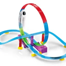 fiddlerz Train Track Set DIY Track Builder Set with Sound & Lights for Kids image 2