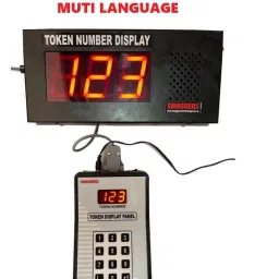 token display system for BANKS, HOSPITALS, HOTELS Heavy Duty Token Display System with Multi Language Indoor PA System-image-2