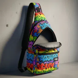 Multicolor Men & Women Sling Bag Bag95-image-74