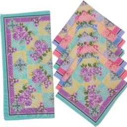 leasburg Heena 100% Cotton Floral Ladies Handkerchief | 11x11 | Hanky For Women ["Multicolor"] Handkerchief-image-5
