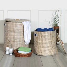 pano Beige Sea Grass 52 Ltr (2Pcs) Laundry Basket-picture-6
