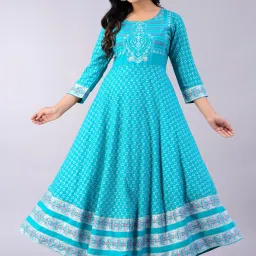 Printed Viscose Rayon Stitched Anarkali Gown-image-101