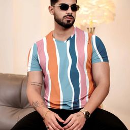 metronaut Printed Men Round Neck Cotton Blend Multicolor T-Shirt-picture-3