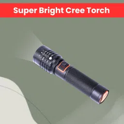 Rechargeable Torch Light, Telescopic Zoom, Ultra Bright LED Flashlight V378 Torch-image-57