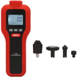 real instruments HT-522 Digital Non Contact & Contact Laser Rotating Speed 2 in 1 Tachometer Non Contact Tachometer image 3