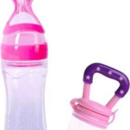 Baby Semi Solid Food / Mashed Fruits and Medicine Feeder bottle / Sucker- Food Grade Silicon-28