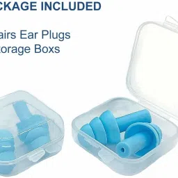 2 Pair Soft Reusable Waterproof Ear Plugs, Concert, Study, Loud Noise Reducing Ear Plug-image-41
