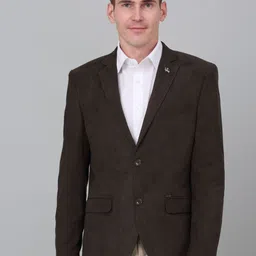 Cantabil Striped Single Breasted Blazer-image-99