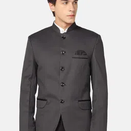 TAHVO Slim Fit Bandhgala Party Blazer-picture-30