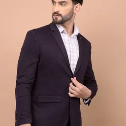 Crimsoune Club Checked Notched Lapel Collar Single Breasted Regular Fit Blazer-picture-0