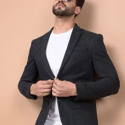 Crimsoune Club Checked Single Breasted Blazer-picture-10