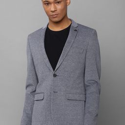 Allen Solly Slim Fit Single-Breasted Cotton Blazer-image-74