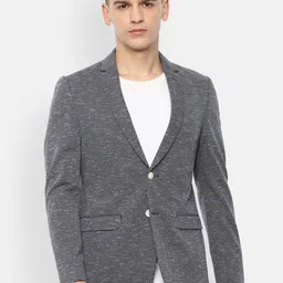 Louis Philippe Sport Men Striped Cotton Single-Breasted Blazer-image-52