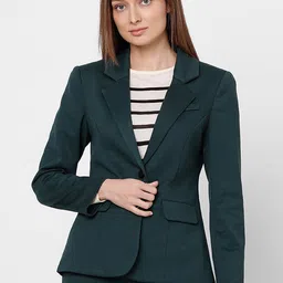 Vero Moda Notched Lapel Single-Breasted Blazer-image-7