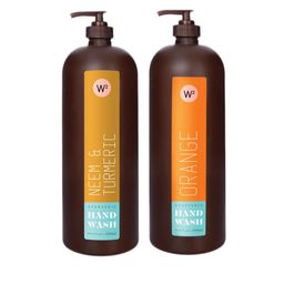 W2 Why Wait Set of 2 Hand Wash 1000ml Each - Neem+Turmeric and Orange image 1
