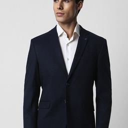 Van Heusen Single-Breasted Slim-Fit Formal Blazer-image-15