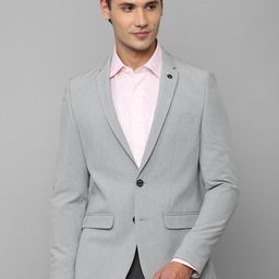 Allen Solly Men Solid Single-Breasted Slim-Fit Formal Blazer-picture-19