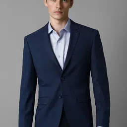Louis Philippe Checked Slim-Fit Single-Breasted Formal Blazer-picture-17
