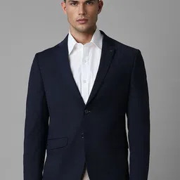 Louis Philippe Slim Fit Notched Lapel Single Breasted Formal Blazer-image-65