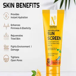 Nutriglow Advanced Organics Sustainable Sun Screen SPF 50-100ml &Moisturizer SPF 20-100ml image 5