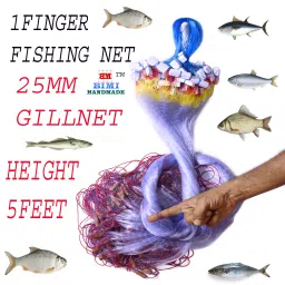 1 Finger 25 Mm Kathi Jal Fishing Net-10