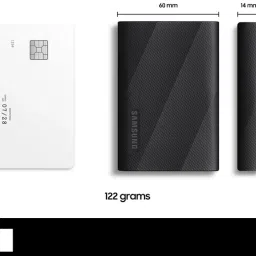 SAMSUNG MU-PG1T0B/WW / T9 Portable, USB 3.2 Gen 2x2, up to 2,000 MB/s Read Speed 1 TB External Solid State Drive (SSD) image 3