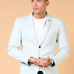 V-Mart Single-Breasted Notched Lapel Casual Blazers-picture-47