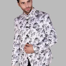 PRINTCULTR Printed Regular-Fit Single Breasted Blazer-19