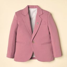 Ridokidz Boys Smart Fit Notched Lapel Collar Single Breasted Blazer-image-88