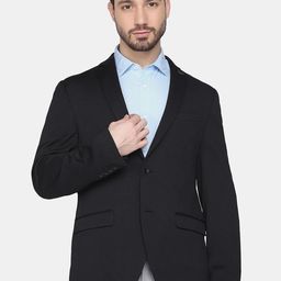 Blackberrys Men Black Solid Single-Breasted Blazer-picture-48