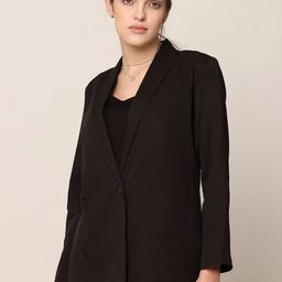 Saltpetre Single-Breasted Comfort-Fit Casual Blazer-image-17