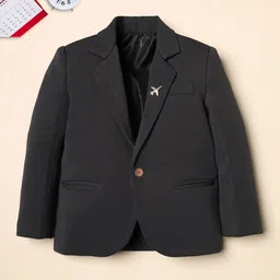 Ridokidz Boys Tailored-Fit Notched Lapel Single Breasted Blazer-image-59