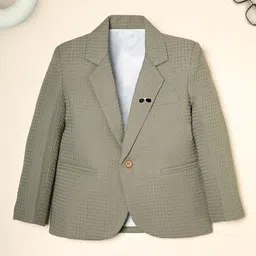 Ridokidz Boys Tailored-Fit Notched Lapel Single Breasted Blazer-image-98