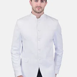 PRINTCULTR Mandarin Collar Blazers-image-96