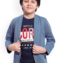 BAESD Boys Self-Design Single-Breasted Cotton Blazers-55