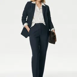 Marks & Spencer Notched Lapel Tailored Single Breasted Blazer image 2
