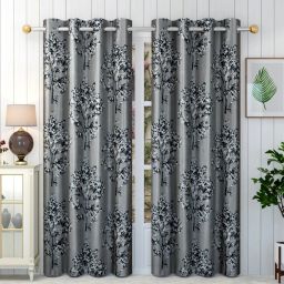 213 cm (7 ft) Polyester Semi Transparent Door Curtain (Pack Of 2)-22