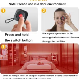 Eye d Hidden Camera Detectors, Anti Spy Camera Detector Indoor Use for home Security Camera image 4
