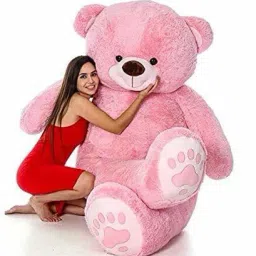 GIANT ADORABLE 4 FEET SOFT AND STUFFED TEDDY BEAR ESPECIALLY FOR KIDS - 48 inch-image-70