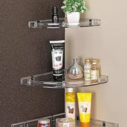 Containers Kitchen Rack Unbreakable Corner Storage rack Set of 3 pcs (Size :- 7X9, 9X12, 12X15" inches) Plastic-image-44