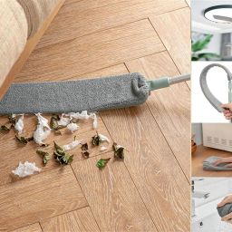 Dust Brush Retractable Gap Dust Cleaning Artifact Good Grips Wet and Dry Duster-image-1