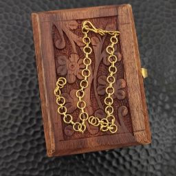One Gram Gold Covering Micro Plated Simple Daily Use Gold Chain-24 Inches Gold-plated Plated Copper Chain-8