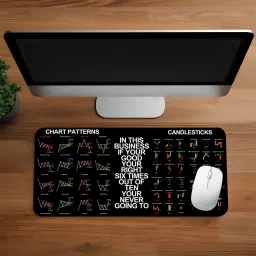 ZORI Stock Market Printed Mouse Pad for Gaming Computer, Laptop (11*23inch) Mousepad-image-87